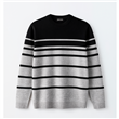 8111 - Sweater Escote Redondo Rayado TALLE ESPECIAL